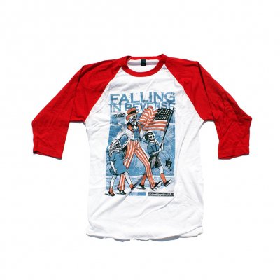 falling-in-reverse - Parental Guidance Raglan (Wht/Red)