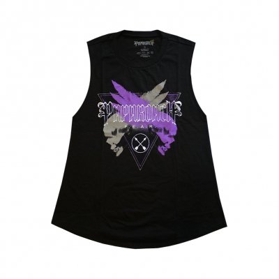 papa-roach - Winged Skull Ladies Tank (Black)