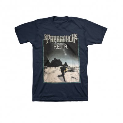 Papa Roach - On The Run Navy Tee