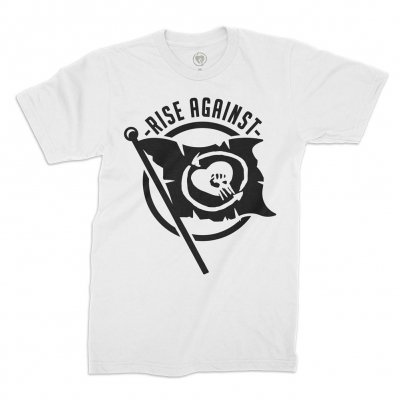 Rise Against - HeartFist Flag Tee (WHITE)