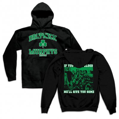 dropkick-murphys - Short Stories Youth Crew Pullover Hoodie (Black)