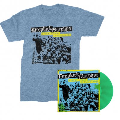 Dropkick Murphys - 11 Short Stories Of Pain And Glory LP (Green) & Album T-Shirt (Blue) Bundle