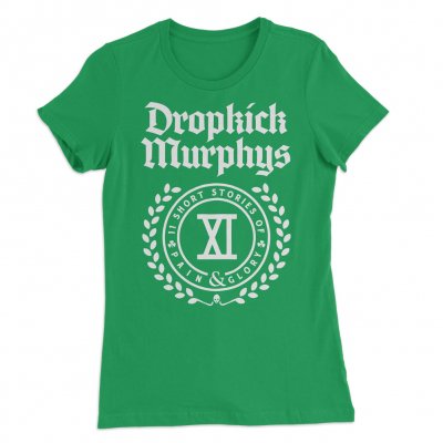 Dropkick Murphys - Short Stories Crest Womens Tee (Kelly Green)