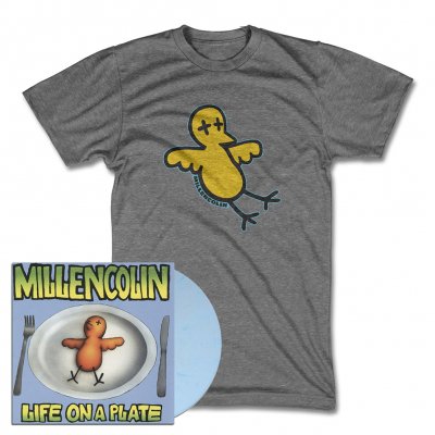 millencolin - Life On A Plate LP (Baby Blue)/Bird T-Shirt (Heather Gray)