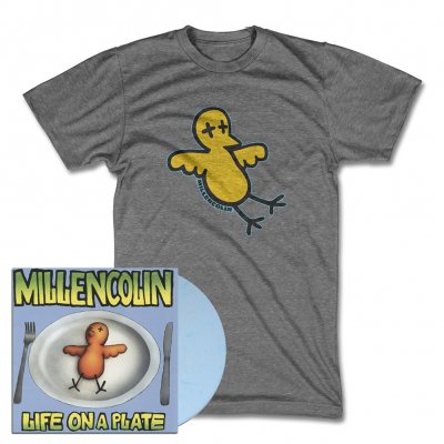 IMAGE | Life On A Plate LP (Baby Blue)/Bird T-Shirt (Heather Gray)