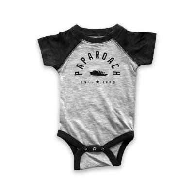 papa-roach - Classic Arch Onesie (Heather Grey)