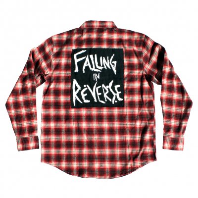 Falling In Reverse - Lips + Back Patch Flannel