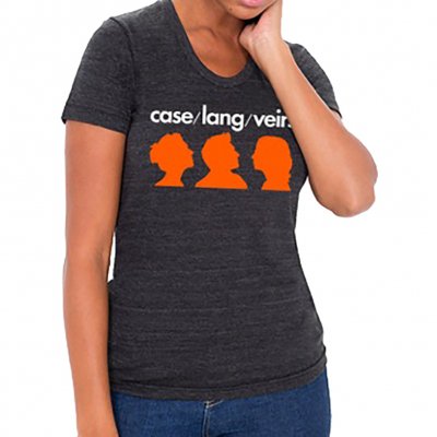 case-lang-veirs - Orange Silhouette Womens Tee