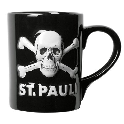 FC St Pauli - Kaffeebecher St. Pauli Skull 3D