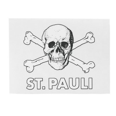 FC St Pauli - St. Pauli Skull Clear Sticker