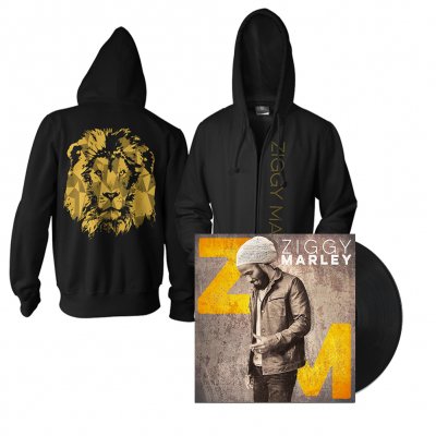 ziggy-marley - Ziggy Marley LP/Gold Lion Hoodie Bundle