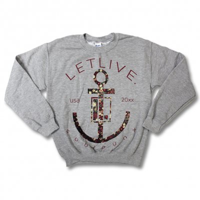 Letlive - Letlive Floral Anchor Crewneck (Heather)