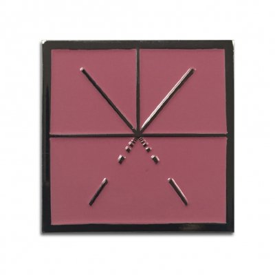 touche-amore - Square Logo Enamel Pin (Pink)