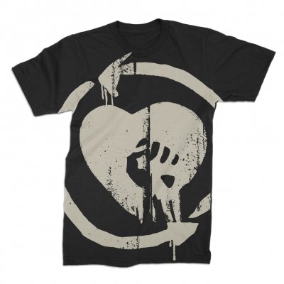 Oversized Discharged HeartFist Tee (Black)