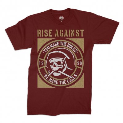 rise-against - You Make The Rules Tee (Maroon)