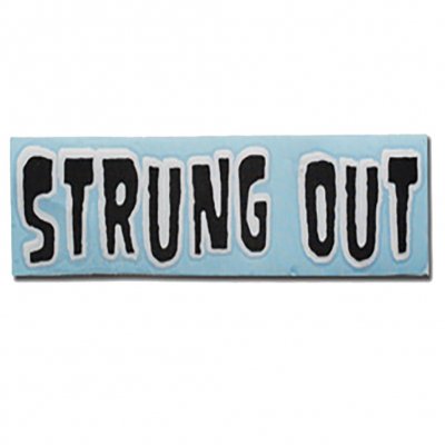 Strung Out - Regular Monster Sticker (Black/White 3"x11")