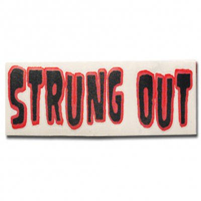 strung-out - Regular Monster Sticker (Black/Red 3"x11")