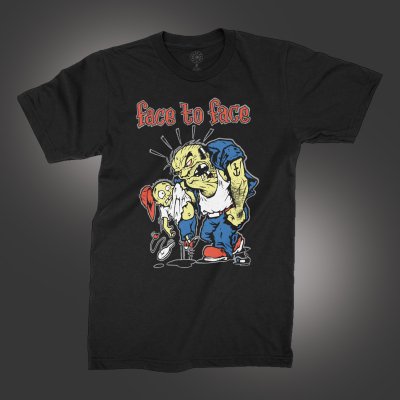 face-to-face - Dad & Kid T-Shirt (Black)