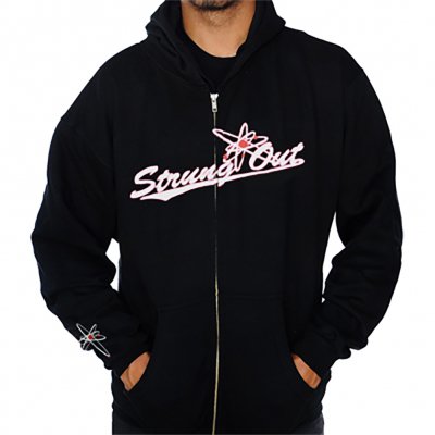 Strung Out - Baseball Zip-Up Hoodie (Black)