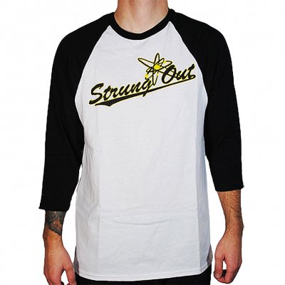 strung-out - Baseball Logo Raglan (White/Black)
