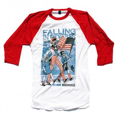 falling-in-reverse - Parental Guidance Raglan (Wht/Red)