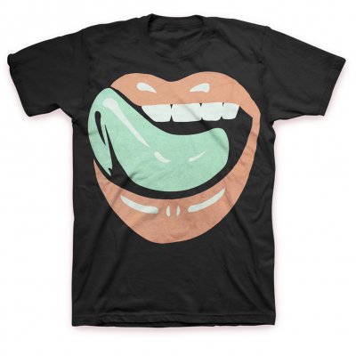 falling-in-reverse - Glow-In-The-Dark Lips Tee (Black)