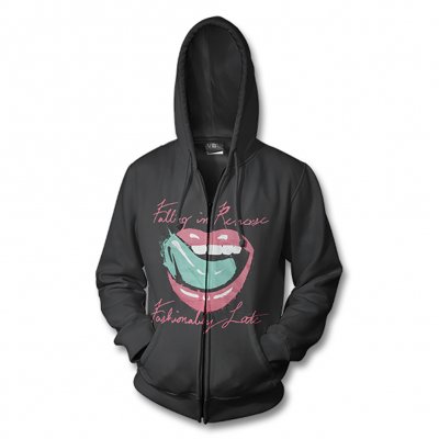 Falling In Reverse - Fashionably Late Album Lips Zip-up (Black)