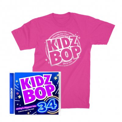 Kidz Bop - KIDZ BOP 34 Bundle: CD + T-Shirt (Pink)