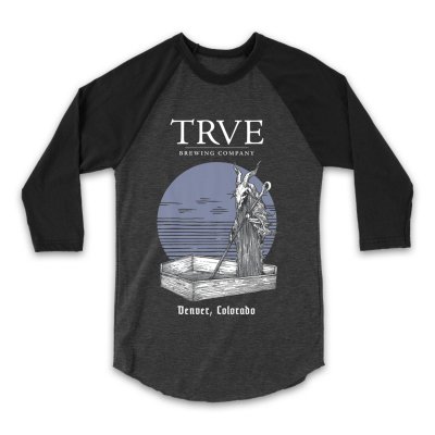 trve-brewing-company - Buried Sun Raglan (Heather Grey/Black)