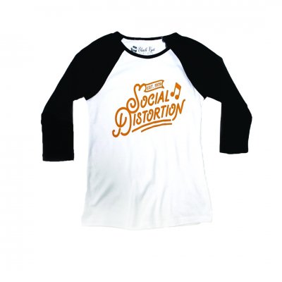 social-distortion - Established Raglan - Women's (Black/White)