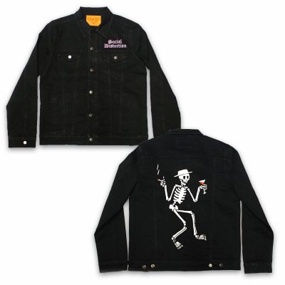 social-distortion - Skelly Denim Jacket (Black)
