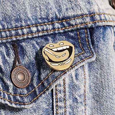 falling-in-reverse - Lips Enamel Pin (Gold)