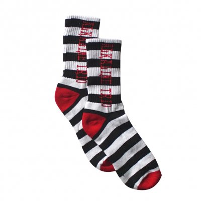 alkaline-trio - Jail Stripe Socks