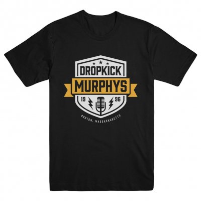dropkick-murphys - Microphone Shield Tee (Black)