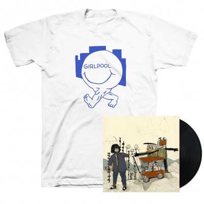 Powerplant LP (Black) + Happy Face T-Shirt (White)