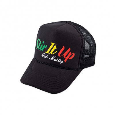 Bob Marley - Stir It Up Trucker Hat (Black)