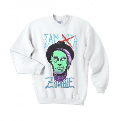 falling-in-reverse - I Am Not A Zombie Crewneck (White)