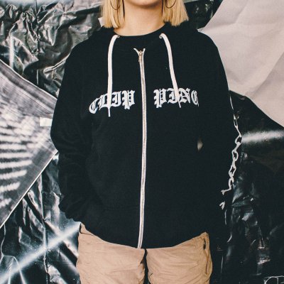 clipping - Wriggle Zip Up Sweatshirt (Black)