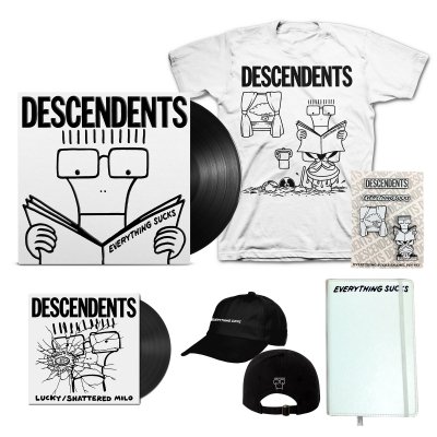 Descendents - Everything Sucks 20th Anniversary LP/7" (Black 180g) + T-Shirt + Enamel Pin Set + Hat + Hateful Notebook