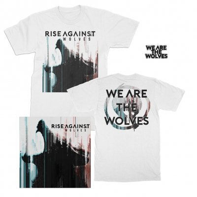 rise-against - Wolves CD + We Are The Wolves Tee + Enamel Pin Bundle