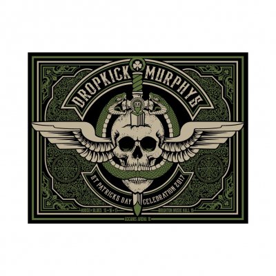 Dropkick Murphys - St Paddy's 2017 Tour Poster