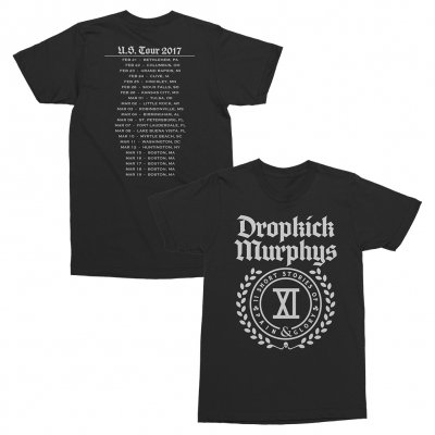 Dropkick Murphys - Pain & Glory XI Womens Tour Tee (Black)