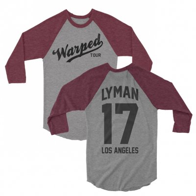 Vans Warped Tour - VWT Custom Baseball Raglan (Maroon)