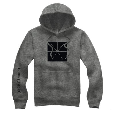 touche-amore - Black Logo Pullover Hoodie (Gray)