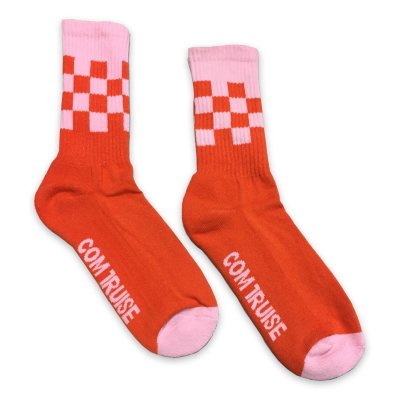 Com Truise - Racer Socks - Tour Colorway (Orange/Pink)