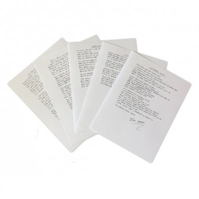 screeching-weasel - Handwritten Lyric Sheet