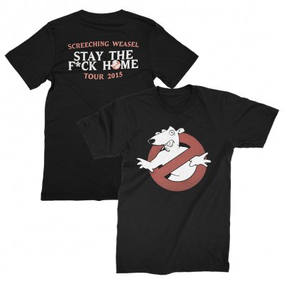 screeching-weasel - Stay Home Ghostbusters T-Shirt (Black)