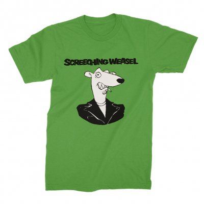 screeching-weasel - Weasel Head T-Shirt (Green)