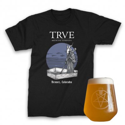 TRVE Brewing Company - Pintagram Rastal + Buried Sun Tee (Black) Bundle