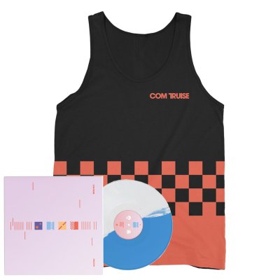 com-truise - Iteration 2xLP (Blue/White) + Racer Tank Top (black)